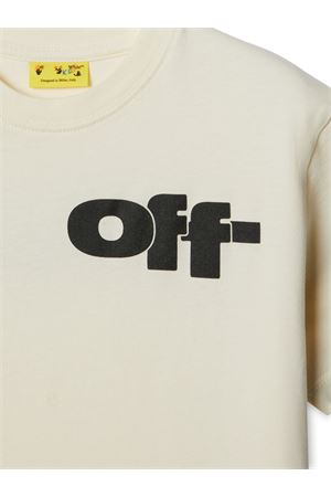 white cotton tshirt OFF WHITE KIDS | OBAA002F24JER0080310